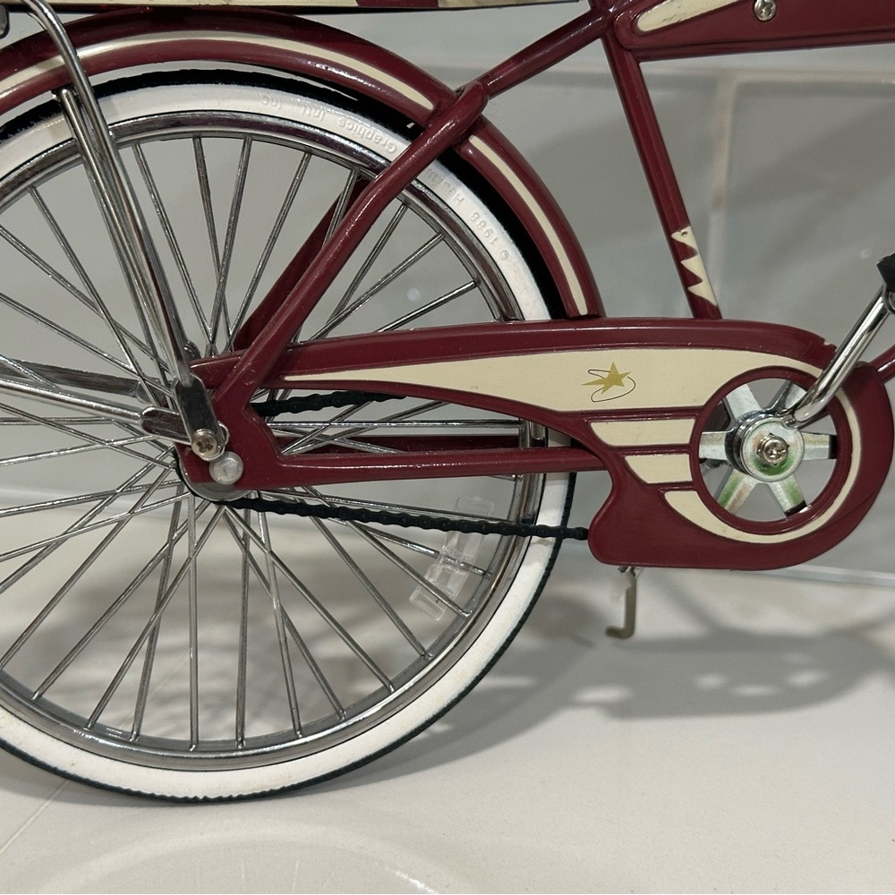 Rare Vintage Jet Liner Bicycle 1950s Boys Bike Cycle Metal Model Length: 11.5 " - Picture 7 of 15